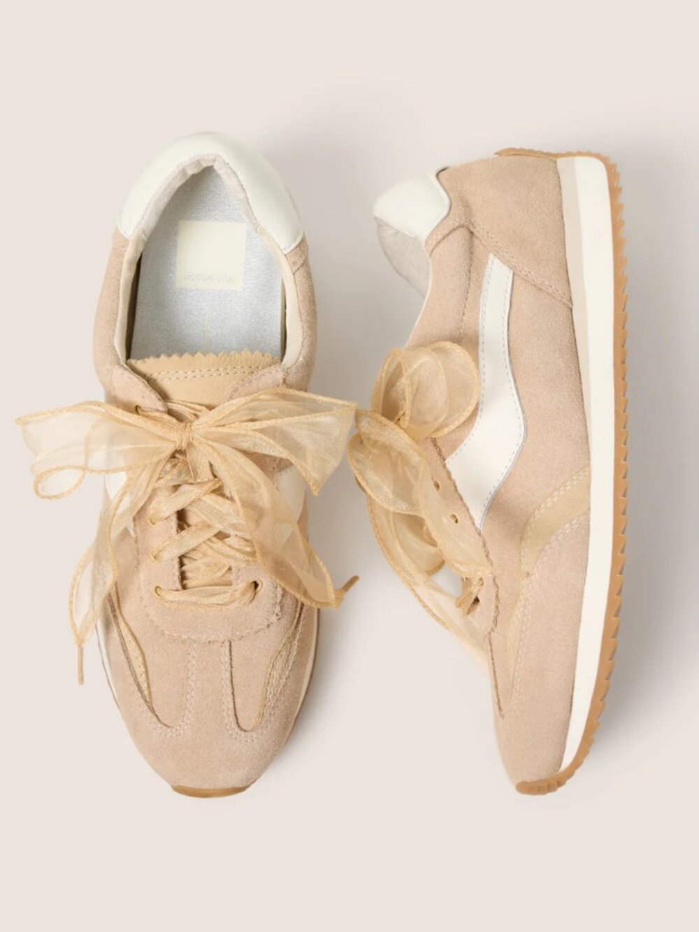 Dolce Vita B.NTCD Suede Sneaker in Dark Sand Suede - Picture 2 of 9